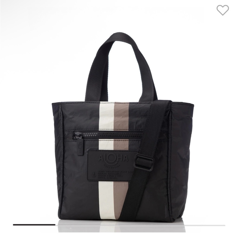 ALOHA Collection Black and Cream Crossbody Bag